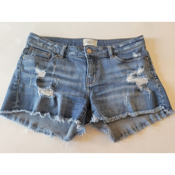 Buckle Pants - Buckle BKE Payton Distressed Frayed Denim Shorts Size 26 Womens